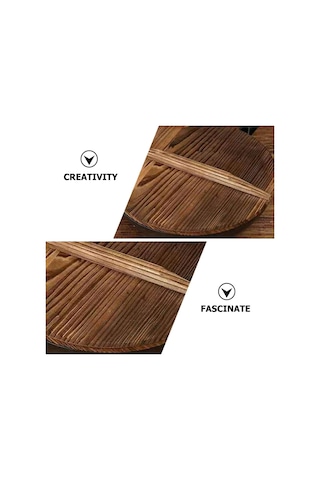 Ahşap Wok Kapak Çin Wok Tavaları Cam Kapaktan Daha Hafif Tavalar Ve Y Yemekleri İçin Ahşap Nedeniyle Anti-. Ahşap