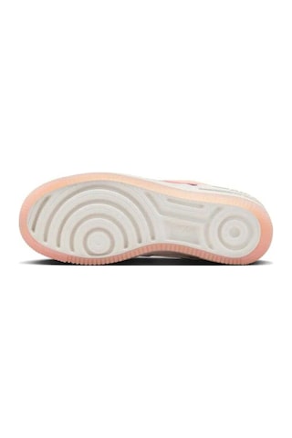 Nike Air Force 1 Af1 Shadow Leather Unisex Sneaker Hakiki Deri Reflektörlü Günlük Spor Ayakkabı Krem Krem