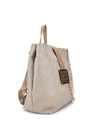 Dolce Kadın Vegan Bej Kap Sırt Çantası 1025 248049-3 Bn Canta Y24 Beıgh Kap Bej