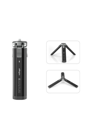 Springsun Amagisn Am11 Masaüstü Tripod Mini Seyahat Tripod Standı Metal Telefon Tripod 1/4 İnç Vida İle 2 Seviyeli Ayarlanabilir