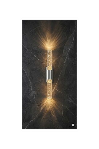 Bubblelight Small 31 Cm Modern Tasarım Led Aplik - Duvar Lambası - Gümüş - Pilli - Günışığı Platinum Günışığı Pilli