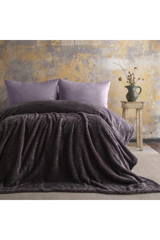Ap Jakarlı Çift Kişilik Antrasit Trusty Battaniye 200 220 Antrasit