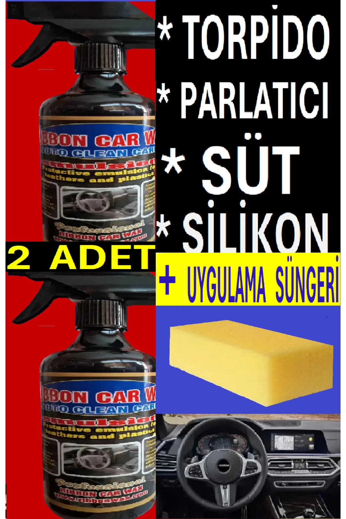 2 Adet Rb Emulsion Torpido Parlatıcı Bakım Yenileme Ve Koruma Sütü 500 Ml