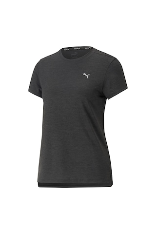 Puma Run Favorıte Heather Ss T Siyah Kadın Kısa Kol T Shirt Siyah