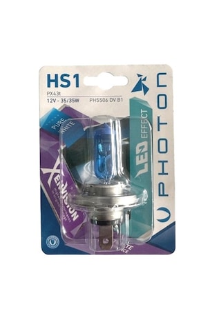 Hs1 12v 35/35w Px43t Beyaz Işık Motosiklet Ampulü 1 Adet