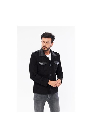 Derinss Der703p Hakiki Piton Garnili Hakiki Deri Erkek Siyah Mont