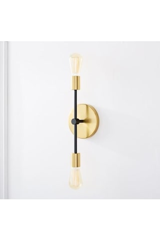 Mylights Gold Ikili Duvar Aplik Retro Rustik Aplik Gümüş