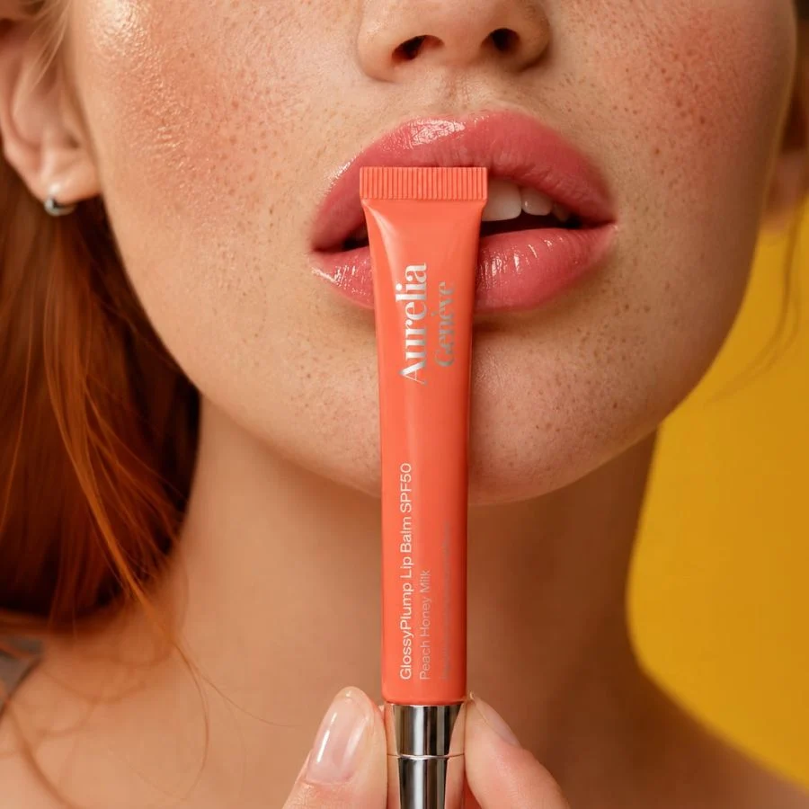 Aurelia Geneve Glossy Plump Lip Balm Spf 50 - Peach Honey Milk Şeftali