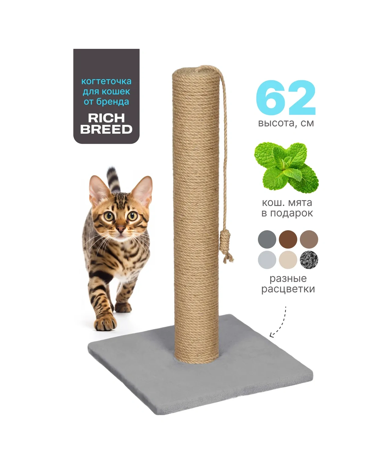 Rıch Breed Kedi İçin Tırmalama Direği Ayaklı Masa 37412029