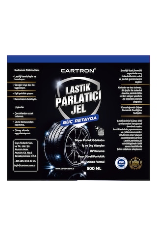 Cartron Lastik Parlatıcı Jel 500 Ml
