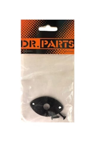Dr. Parts Jp1/bk Siyah Oval Metal Jack Plakası