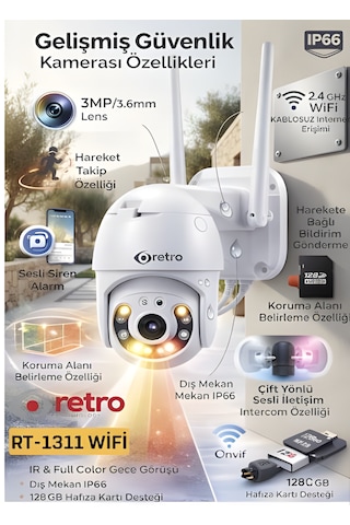Rt-1311a-wf Wifi Smart 3mp Pt Kamera