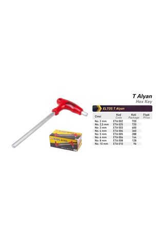 Eltos T Alyan 8 Mm T Tipi Allen Eta 008 N11.9064