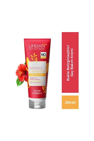 Urban Care Twisted Curls Hibiscus & Shea Butter Kıvırcık Ve Dalgalı Saçlara Özel Saç Bakım Kremi Sülfatsız 250