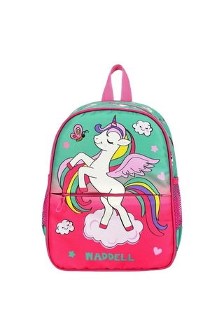 Lexroo Pembe Unicorn Desenli Anaokulu Kreş Sırt Çantası, 24x33x10 Cm, Çok Renkli