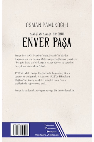 İnkılap Kitabevi Enver Paşa Savaştan Savaşa Bir Ömür / Osman Pamukoğlu