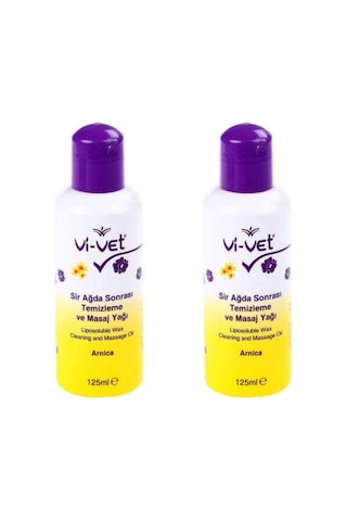 Vi-Vet Arnica Sir Ağda Sonrası Temizleme ve Masaj Yağı 125 ML x 2