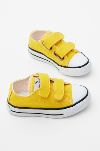 Tonny Black Çocuk Unisex Sarı Kauçuk Taban Keten Cırtlı Spor Ayakkabı Tbh1450 141 Sari