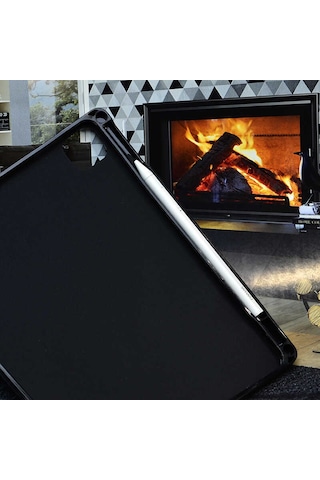 Apple Uyumlu iPad Pro 12.9 2020 4.nesil Zore Kalemli Tablet Silikon Arka Kapak