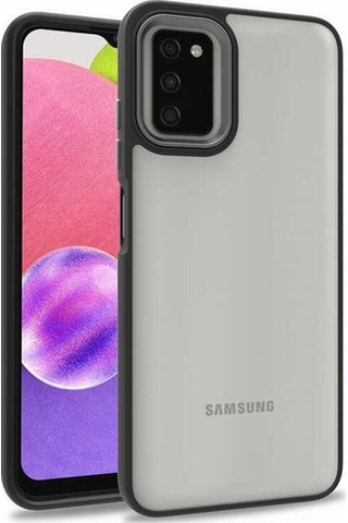 Galaxy A03s Kılıf Zore Flora Kapak Siyah