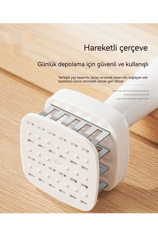 Jzcat 304 Paslanmaz Çelik Mutfak Taşınabilir Et Çekici-siyah