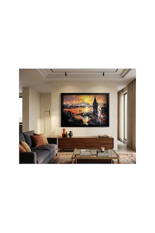 Derin Çerçeveli Shadow Box Tarzı, 3d Dokulu Kanvas Tablo 50x70 Cm - Salon Ve Ev İçin Tablo / Hediyel