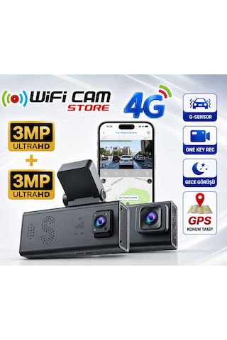 Çift Kameralı Ubox 4g Araç Kamerası Ve Konum Takip