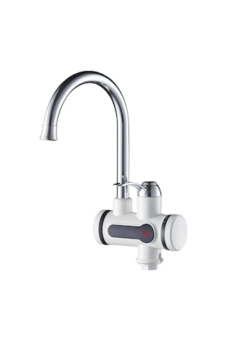 Elektrikli Sıcak Musluk Termal Musluk Ani Su Isıtıcı Musluk Beyaz