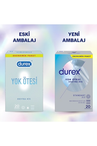 Durex Yok Ötesi Ekstra His İnce Prezervatif 20'li x 2