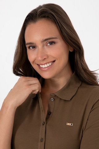U.S. Polo Assn. Kadın Haki Basic Polo Yaka Sweatshırt 50313593-VR027