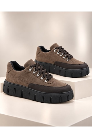 Kuback Baytuluk Bt-600 Taba Süet Yüksek Taban Günlük Erkek Ayakkabı Çok Renkli