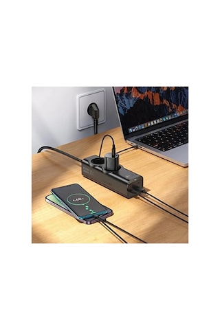 67w Hızlı Şarjlı Akıllı Çoklu Priz 2000w Güç, 2 Usb-c + 2 Usb-a Çıkışlı, Telefon & Laptop Uyumlu Diğer