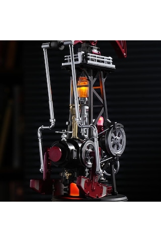 Rokr Cgl03 Oil Extractor Dıy Mechanical 3d Puzzle Maket Model Seti 3d Model Kit Detaylı Dekoratif Hobi Seti Hareketli Ve Işıklı