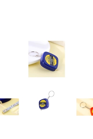 Lacivert 1 M 100 Cm Lik Lacivert Mini Metre Anahtarlık 1 Adet Ebat: 3,3 Cm X 3,3 Cm 1 M