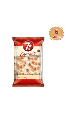 7Days Kakao Kremalı Kruvasan 8'li Paket x 6 adet