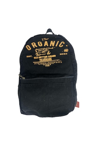 Old Cotton Cargo Kaliteli Tek Bölmeli Vintage Disayn Sırt Gezi Çantası Zermatt Bag 5122 Siyah