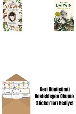 İnsanın Türeyişi + Türlerin Kökeni + Okuma Sticker'ları