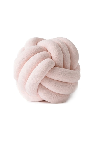 Sones El Yapımı Düğümlü Top Yastık, Boyut: Çap: 25 30cm Mandalina Tozu