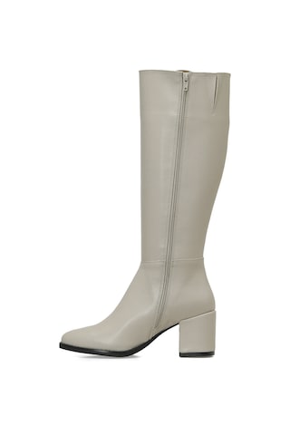 Butigo 24k-996 4pr Bej Kadın Topuklu Çizme 000000000101925019 Bej