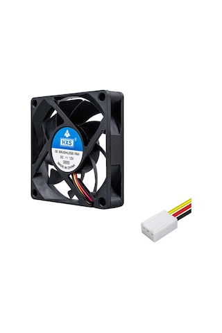 7cm 12v 3 Pinli Kasa Fanı 7cm X 7cm X 1.5cm 2 Pimli Dc 12volt Fan