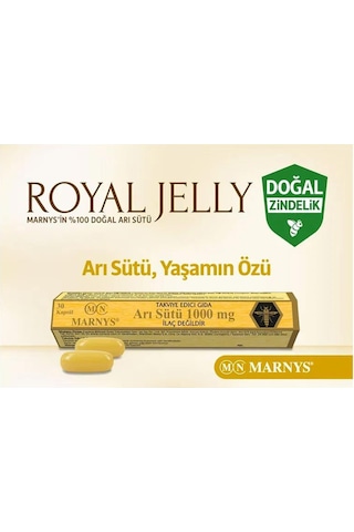 Marnys Royal Jelly Arı Sütü 1000 Mg 30 Kapsül