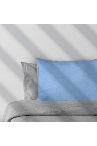 Hazal Kapaklı Yastık Kılıfı 50x70 cm 2 Adet Mavi