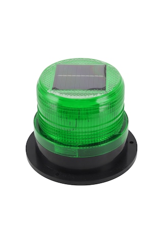 Suofeng Güneş Enerjili Yeşil Led Uyarı Lambası - Su Geçirmez, Manyetik Tabanlı, 50 Saat Süreli İşlev - Araçlar İçin Buz Kazıcı, Forklift, Kamyon