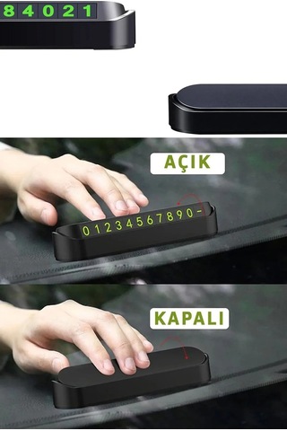Thentech Telefon Numeratörü Şık Görünüşlü Fosforlu Telefon Numarası Araç İçi