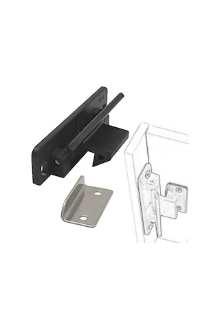 Siyah Rv Dolap Mandalları, Dolap Kapı Mandalı, Mandal Çekmecesi, Mutfak İçin Tutucu Mandalı