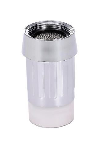 Konesam Su Akışı İle Çalışan Rgb Led Lavabo Musluğu - Sıcaklık Algılama Ve Renkli Işık Efektleri GÜMÜŞ