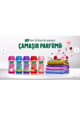 Doa Granül Çamaşır Parfümü & Çamaşır Yumuşatıcı Pudra Kokulu 6 X 210 Gr 6'lı Set