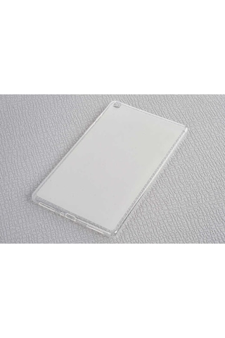 Goocamp Galaxy Tab A 8.0 T290 Kılıf Uyumlu Tablet Süper Silikon Kapak-beyaz Tablet Kılıfı