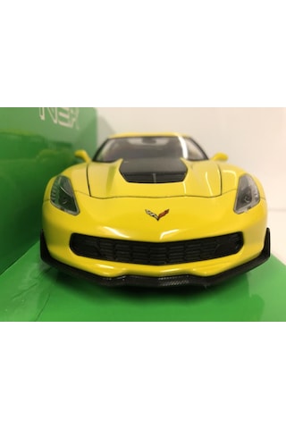 Welly 2017 Chevrolet Corvette Z06 1 24 Sarı Model Araba