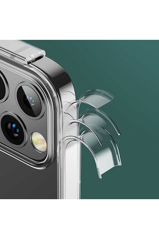 Benks Apple Uyumlu iPhone 12 Pro Max Kılıf Benks Transparent Kapak ZORE-218676